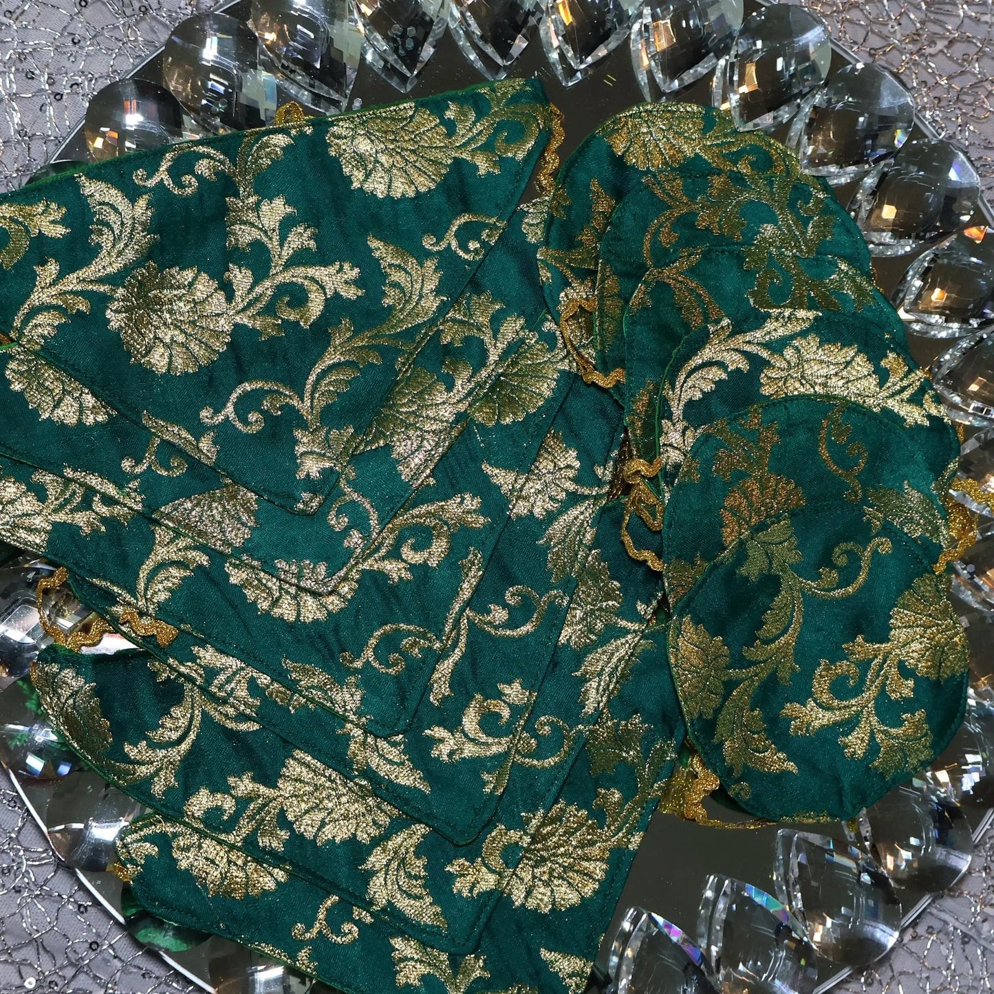 Handmade Afghan Henna Wraps (Dark Green)