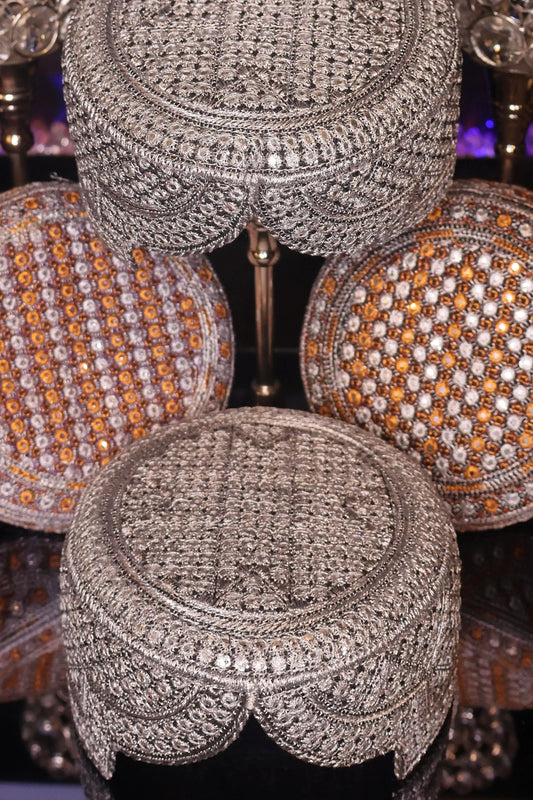 Afghan Kandahari Hand Stitched Hat - Nasrat