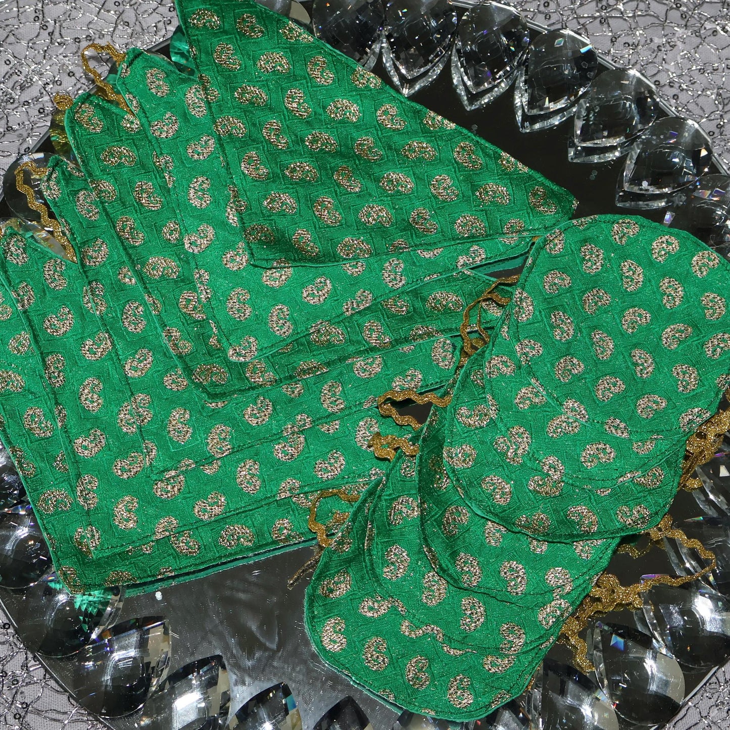 Handmade Afghan Henna Wraps (Green)